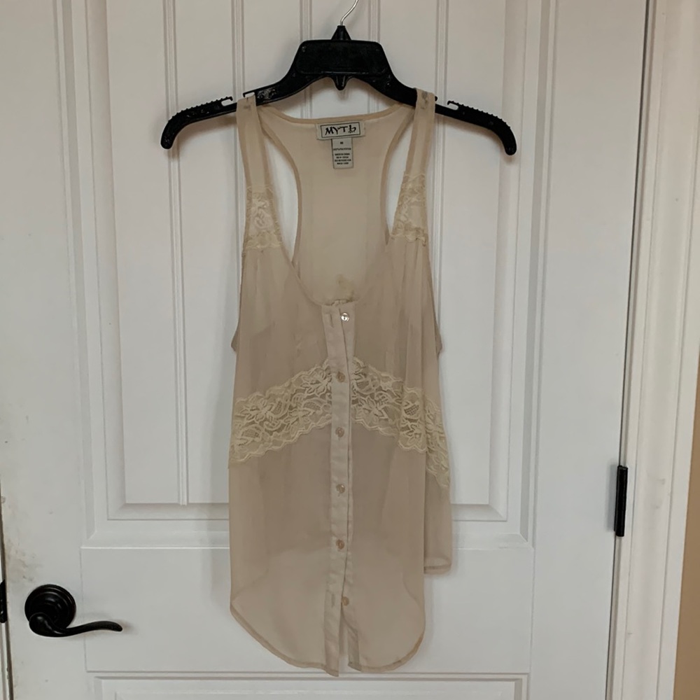 Myth razorback lace tank